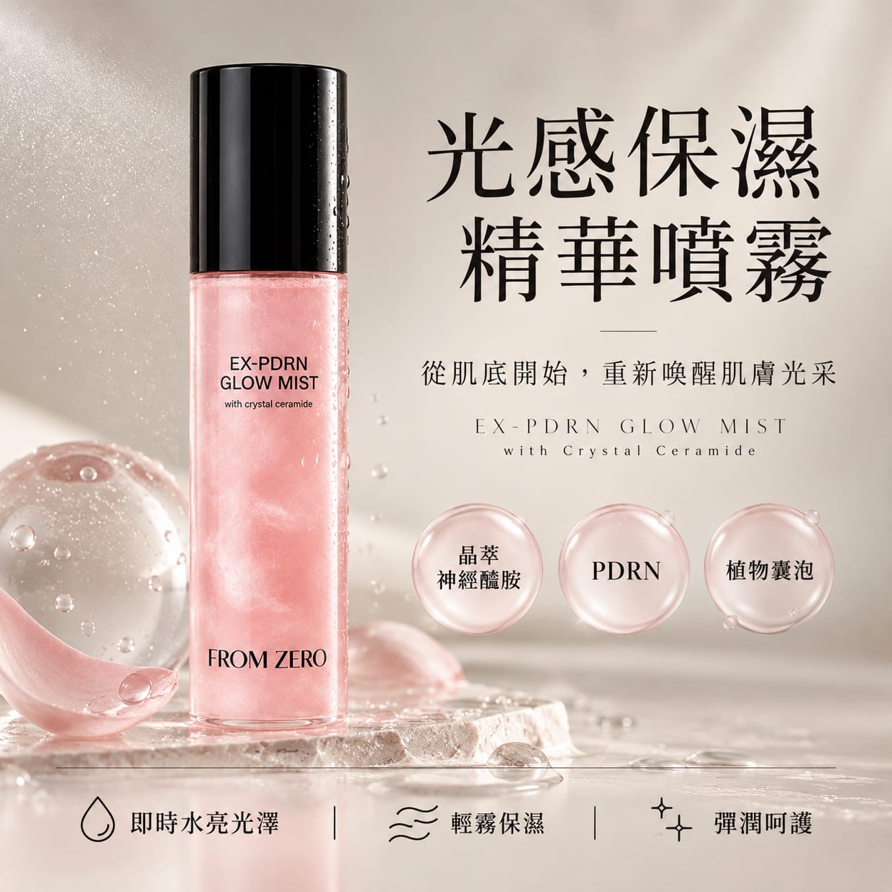光感三件組(噴霧+精華+面霜)