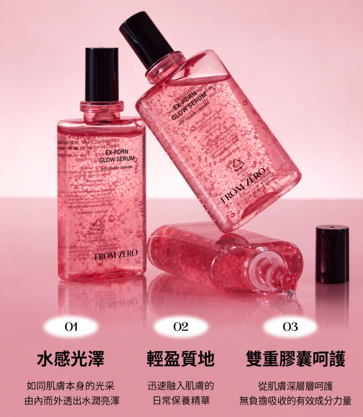 光感三件組(噴霧+精華+面霜)